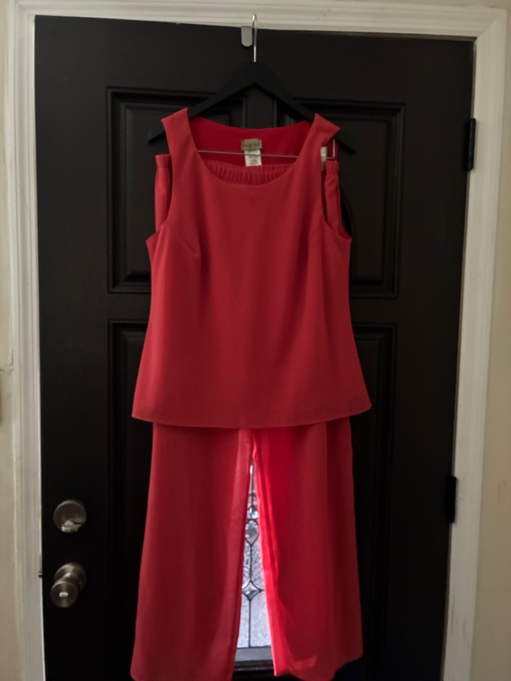 Midnight Coral Sleeveless Two-Piece Set
